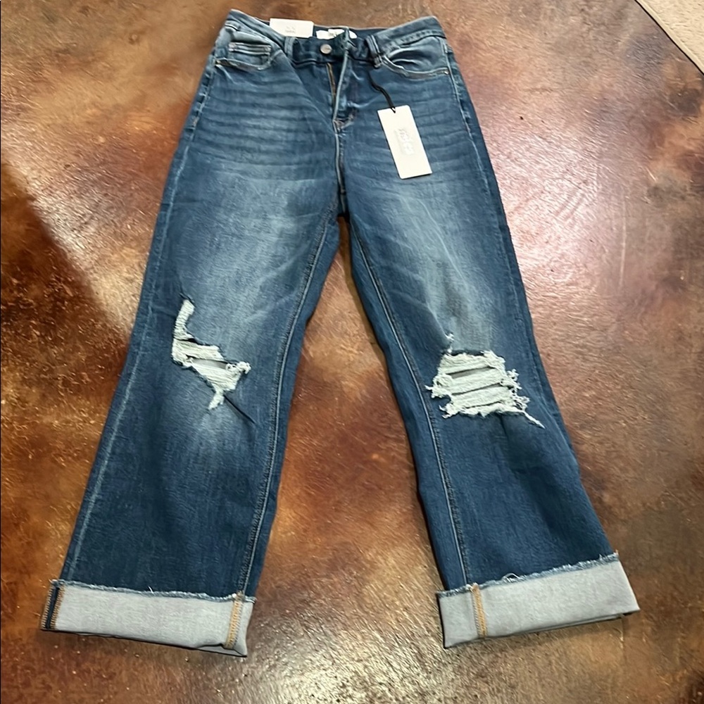Distressed Blue Jeans for Women